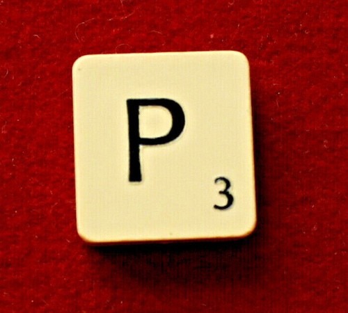 Lettre pour jeu scrabble - p,