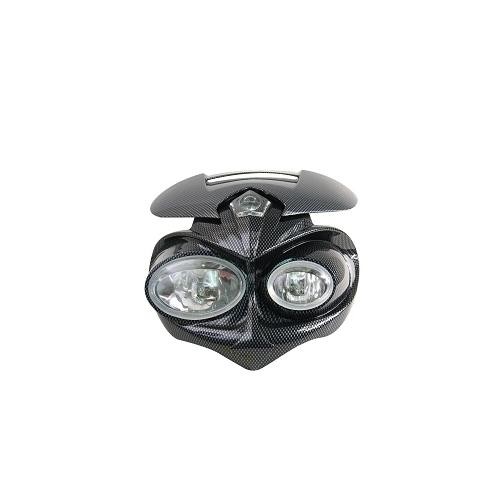 Tete fourche moto carbone - tete,