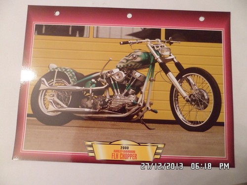 Carte fiche moto harley - carte,