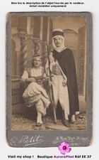 ALGÉRIE, HOMMES EN TENUES TRADITIONNELLES AVEC FUSIL & MONDOLE, CDV PETIT -EE37