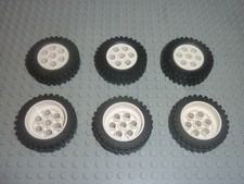 6 x Roue LEGO Technic Wheel