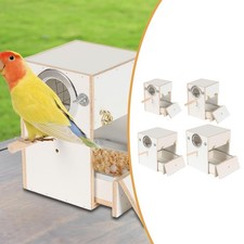 Nichoir en bois pour perruches, inséparables et conures