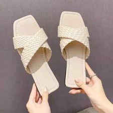 Sandales Chaussons Sabot Beige