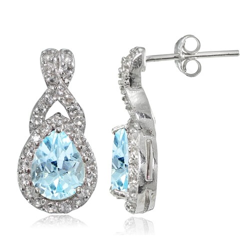 Argent sterling topaze - topaze, et