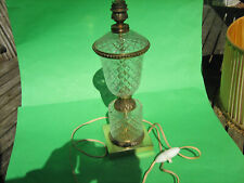 Lampe en cristal et bronze