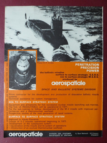 1971 pub aerospatiale - pub,