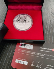 Silver Proof coin 1$ Maori Art Koru - Year 2013 (New Zealand)