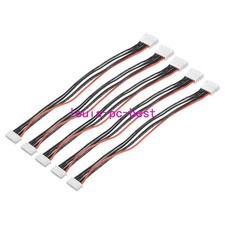 5Pcs 5S Balance Charger Cable 200mm 22AWG for RC Lipo Battery (White Adapter)