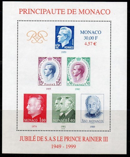 Timbre monaco bloc - de,