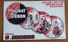 ❤️ TRES BEAU BUVARD  MAGNAT DEBON VELO BICYCLETTE DEUX ROUES PAS COURANT 