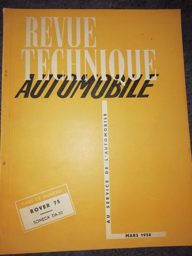 Revue technique automobile - revue,