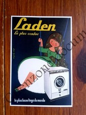 Publicité MACHINE A LAVER LADEN illust ALAIN GAUTHIER      advert