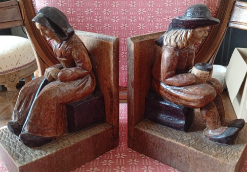 Serre livres statuette - serre-livres,