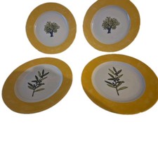 Guy Degrenne 4 assiettes à dessert en porcelaine Modèle Ouliveiro  Ø 20 cm 