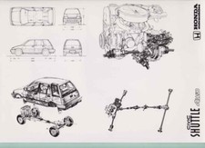 photo de presse / press photo original Honda Civic Shuttle 4wd 1984