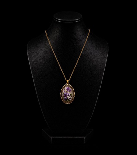 Collier plaqué femme - or,