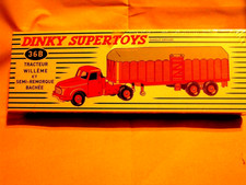 DINKY SUPERTOYS / NOREV 1/43 - LOT 9  SEMI-REMORQUE BACHEE WILLEME BOÎTE SCELLEE