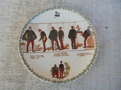 Assiette humoristique terre - terre, de