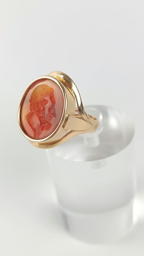 Bague ancienne or jaune - t,