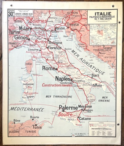 Ancienne carte scolaire - 🌍,