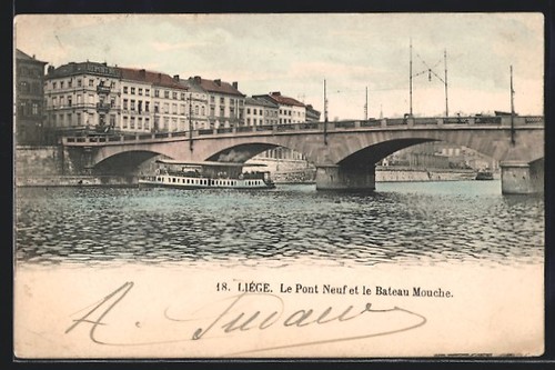 Cpa liège pont - cpa, liège,