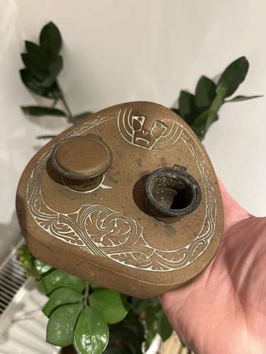 Encrier geschutzt bronze - encrier, &