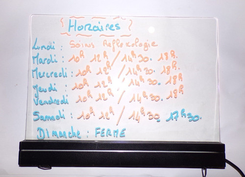 Tableau ecriture lumineux - ecriture,