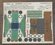 PLANCHE A DECOUPER OFFERT PAR LESIEUR PLANCHE N°3 CONSTRUCTION D'UNE PETITE GARE