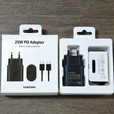 Chargeur Samsung 25W Original USB C Charge Rapide - Neuf