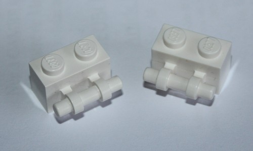 Lego white brick 1x2 - brick, ref