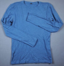 LORO PIANA ladies 100% cashmere light sweater size IT 48 / XL blue jumper