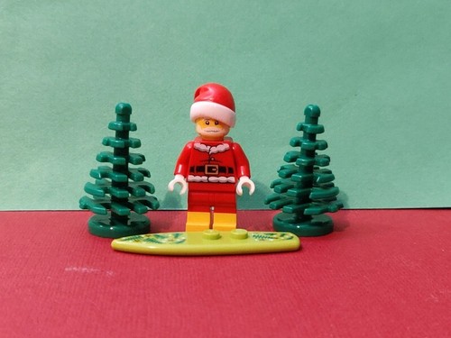 Minifig père noël 2 sapins - 2,
