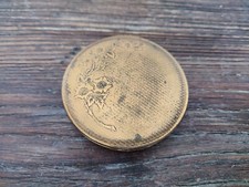 Ancien Poudrier / Boîte à Poudre avec Miroir - Art Nouveau Fleur - Beauté Femme