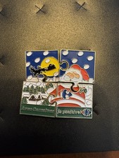 Lot De 4 Pin’s Puzzle De Noël Carrefour