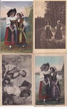 Lot de 4 Cartes postales