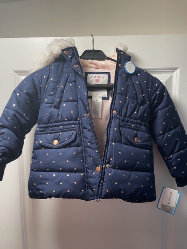 Carter faux fur trim parka - carter’s,