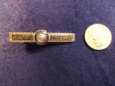 VERY NICE MENS SILVER TONED TIE CLIP "ORCO SECURITY POLICE" STATE OF ARKANSAS