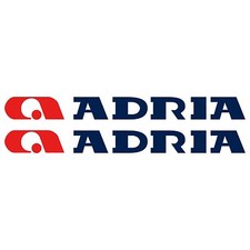 2 x ADRIA 80cm x 7,6cm autocollant sticker camping car caravane caravan