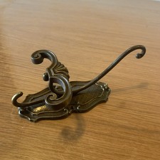 Patère Murale Triple Ancienne Cosma Italy En Bronze Ou Laiton Patine Ref Q