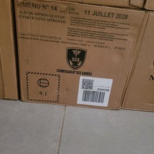 Carton de 12 Ration de Combat militaire Menu 14