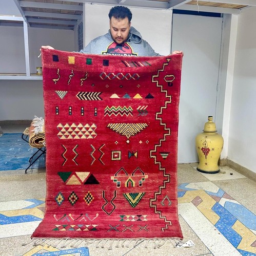 Tapis laine berbère - laine,