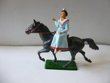 RARE PREMIERE VERSION MIREILLE EN BLEU A CHEVAL   STARLUX  CORRIDA, CAMARGUE.