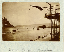 Allemagne, le Binger Loch, trou de Bingen vintage albumen print,Photos provena