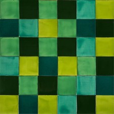 Ensemble de carreaux verts