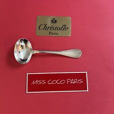 LOUCHE SAUCE CHRISTOFLE FRANCE MALMAISON METAL ARGENTE TRÈS BEL ÉTAT 18 CM