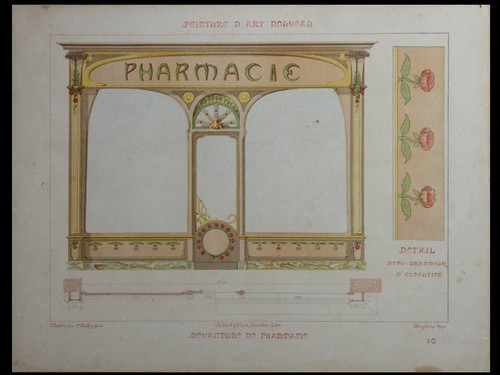 Art nouveau store front - store,
