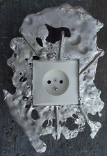 Decoration murale pour interrupteur ou de prise  metal  switch decoration 