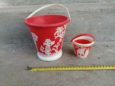 D5- Seau de plage fables de La Fontaine Corbeau Renard Lièvre Tortue + Petit