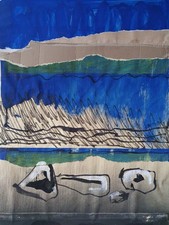 Grand Collage Mixte signé