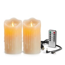 Bougie LED, 2 Paquets, Bougies